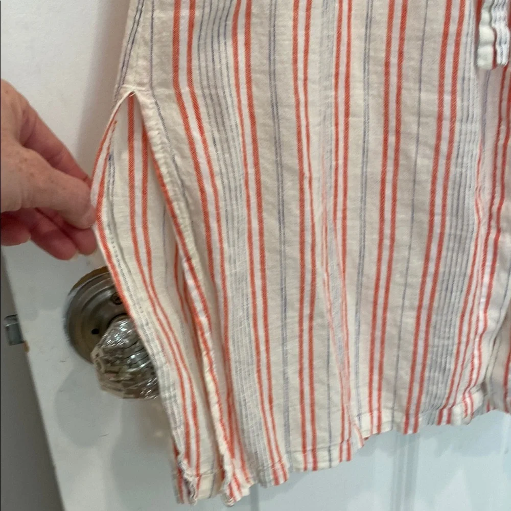 Birds of Paradis Astrid Striped Linen Button-Down Dress Size XS - Picture 6 of 9